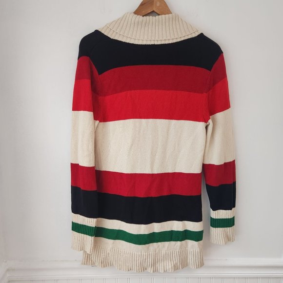 Pendleton Colorblock Southwestern Cardigan Sweater Long Toggle Button Women's S - Picture 2 of 6